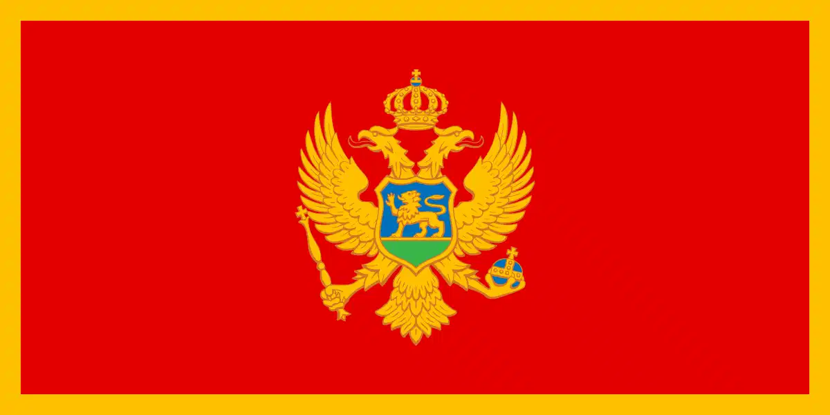 الجبل الأسود flag